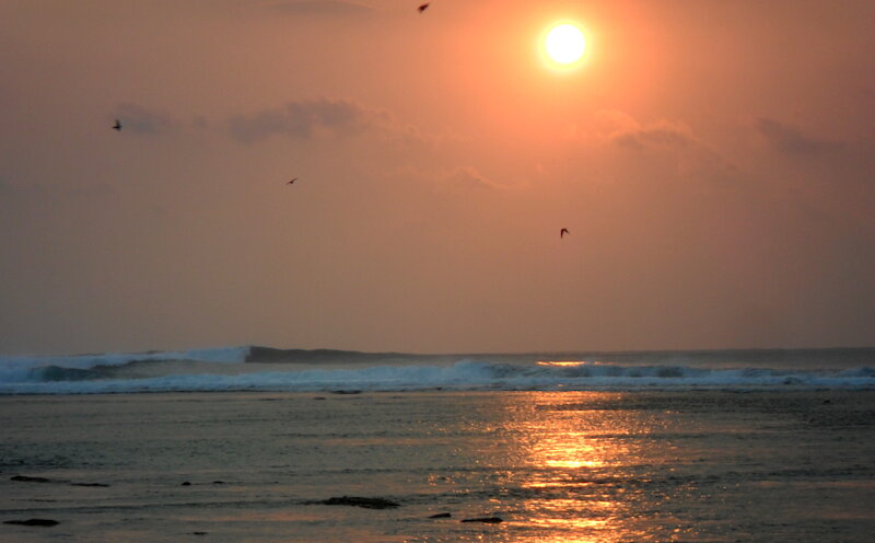 Sunset Tanjung Setia beach