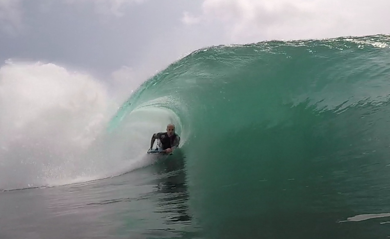 Danilo Mansano at Amy's Left surf break Sumatra
