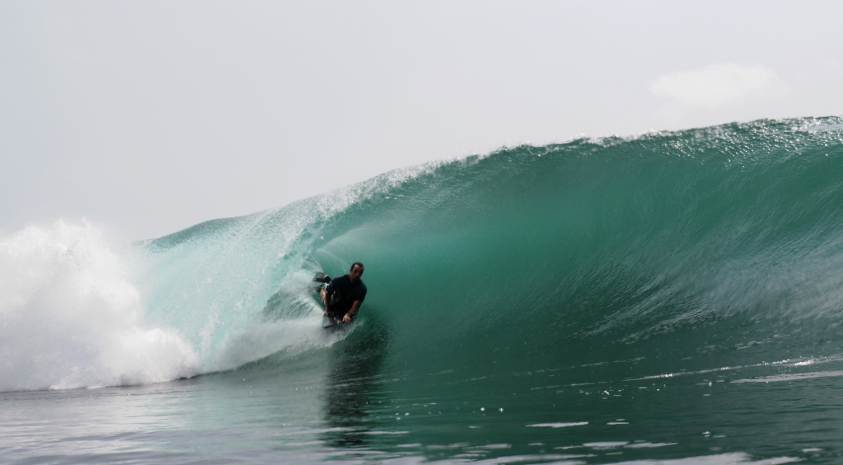 Luciano Rodriques at Amy's Left surf break South Sumatra