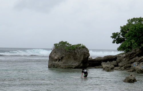 Surfing in South Sumatra