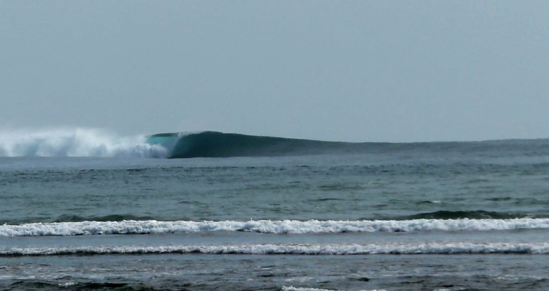 Volcano's Left surf break South Sumatra