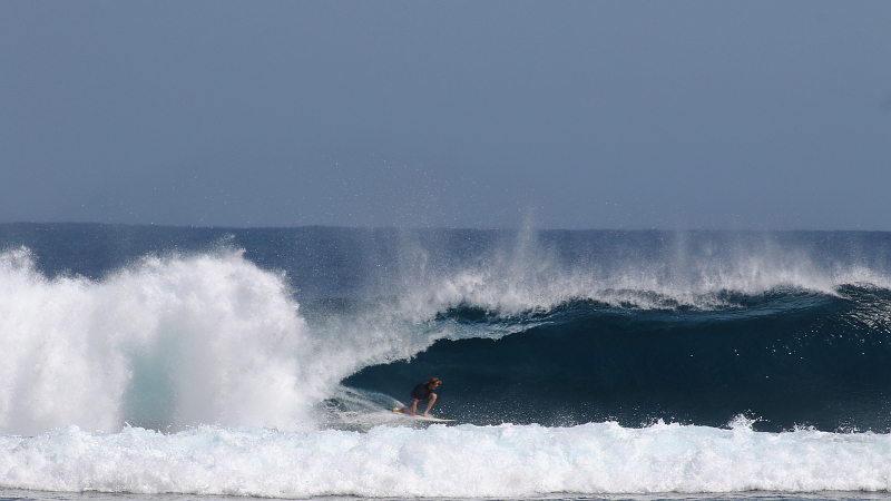Ravi Witt surfing Way Jambu Sumatra
